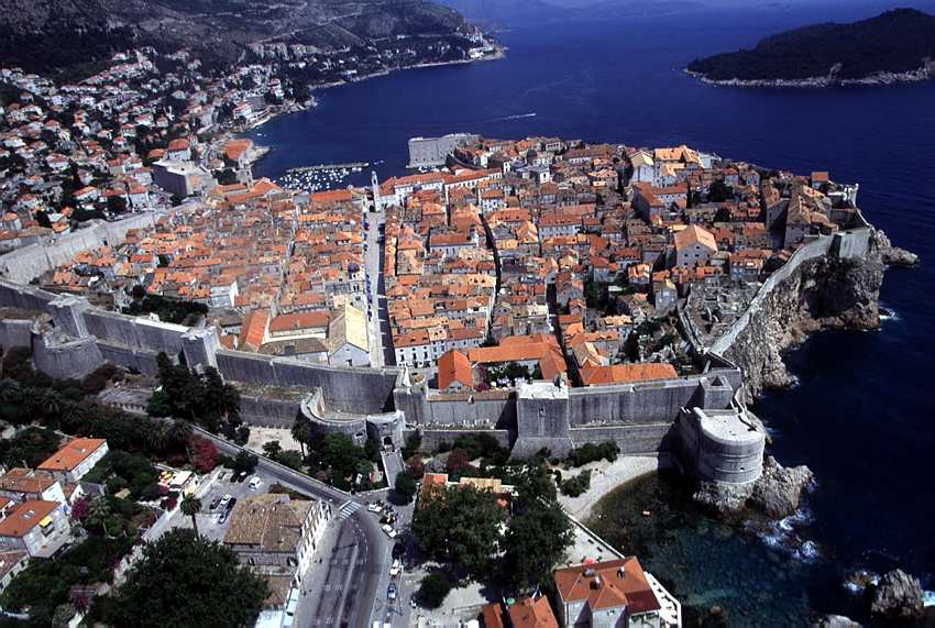 Dubrovnik, ramparts, Pearl, Adriatic, Croatia